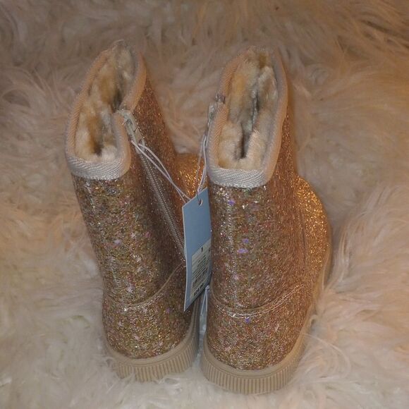 🆕👢Cat & Jack Holland Boots - Gold, Sz 4, 5 - Picture 9 of 10
